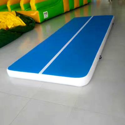 China Soft Cheap Cheerleading Collapsible Inflatable Sports Equipment Gym Air Mattress Air Track For Sale for sale