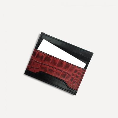 China Advertising hardback poster holder hotel room leather master card holder in the fashion four real public transport for sale