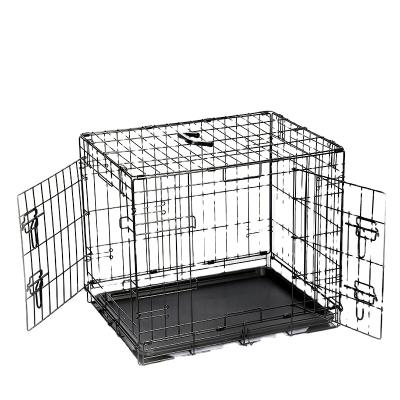 China Breathable Wholesale Hot Sales Multiple Sizes Cheap Collapsible Kennel Metal Kennel Mesh Dog Wire Collapsible Cage for sale