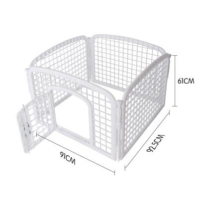 China Breathable High Quality Plastic Portable Carrier House Foldable Pet Cage Playpen for sale