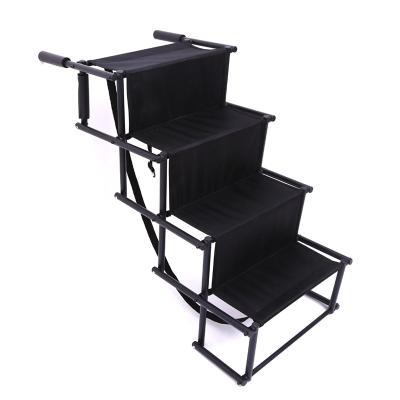 China Factory Durable Folding Dog Stairs Portable Pet Ramp Foldable Dog Stairs Dog Steps For Car for sale