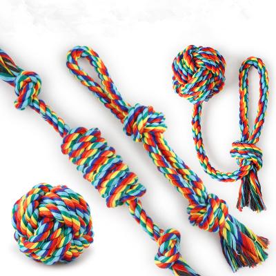 China Customized Multifunctional Viable Cotton Dogs Toys Rope Set Chew Toys for sale