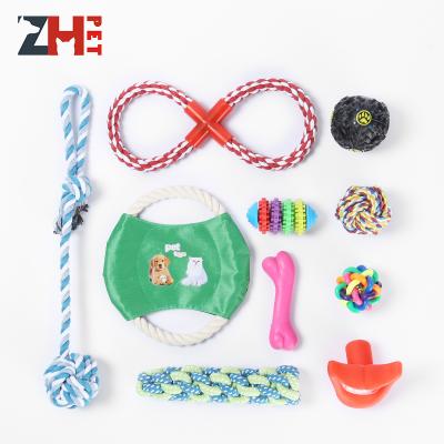 China Viable Set Rubber Chew Ball Pet Maker Cotton Dog Rope Toy for sale