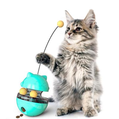 China Viable High Quality Wholesale Goods Food Dispenser Funny Cat Toy Tumbler for sale