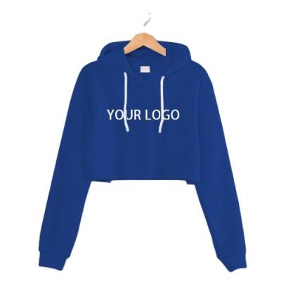 China Customizable Anti-wrinkle crop top hoodie ready white merchandise. no minimum for sublimation print for sale