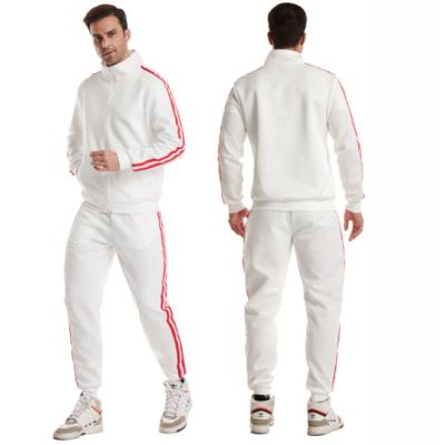 China Wholesale Breathable Slim Fit Men Suit Tracksuits Sports Jogging Wear For Men Full Zip Tracksuit No Hoodie for sale