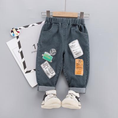 China Wholesale-Boys Breathable Children's Casual Comfortable Pants Spring and Autumn Baby Pants 1-3 Years Old Baby Jeans Pants for sale