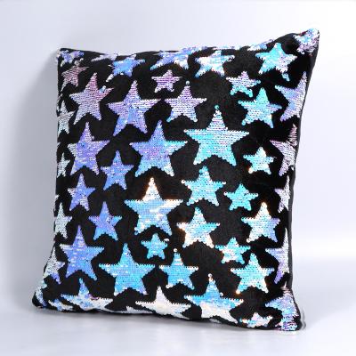 China Home Sale Sequin Stars Decoration Europe Hat Cozy Sofa Cushion Daily Sofa Pillow For Room for sale