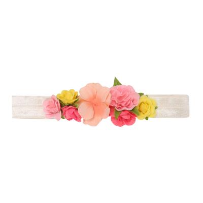 China 2021 New Style Bridal Headband Hair Garlands Hair Accessories Ladies Corolla Flower Crowns Headdress For Weeding Party for sale