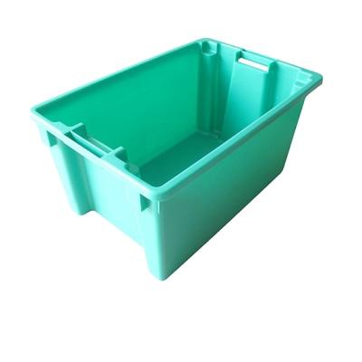 China Sustainable high quality low price stacked logistics plastic crate plastic mobile suitcase for sale