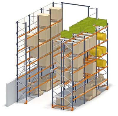 China China Supplier Corrosion Protection Warehouse Storage Pallet Rack Heavy Duty US Teardrop Pallet Racking System for sale