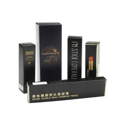 China Recyclable Luxury Cosmetic Packaging Box Paper Lipstick Skin Care Product Folding Cardboard Custom for sale