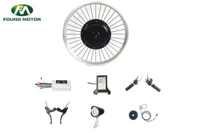 중국 선택적인 브레이크 레버를 가진 전기 자전거 자전거 48V 750W 무브러시 DC 모터 변환 장비 판매용