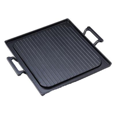 China Kwang Hsieh Black Coating Non Stick Steak Griddle Viable Casserole for sale