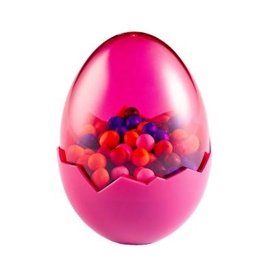 China Reusable Kwang Hsieh Clear Egg Shaped Plastic Containers for Cotton Candy for sale