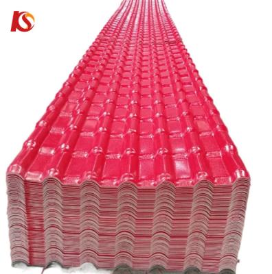 China Brick red Anti-Corrosion Spanish PVC Roof Tile for Residential Roofing for sale