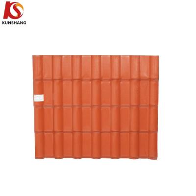 China S Tiles Spanish Roof Tile Tejas Light Weight Customized Easily Assembled ASA Synthetic Resin Tile for Warehouse Delivery for sale