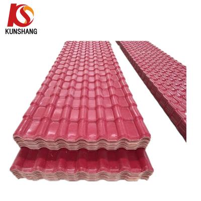 China Anti-age Synthetic resin PVC Roof Tile plastic roof tiles sheet for sale