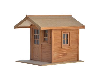 China Wood 1 12 Scale Outdoor Wooden Playhouse Miniatures For Dolls for sale