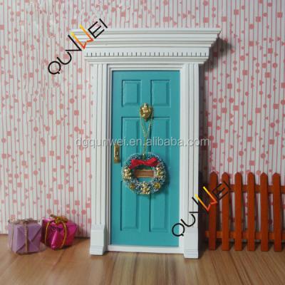 China Europe Dollhouse Miniature Accessories Tooth Fairy Wooden Door Opens Toys 1:12 Scale QW60203 for sale