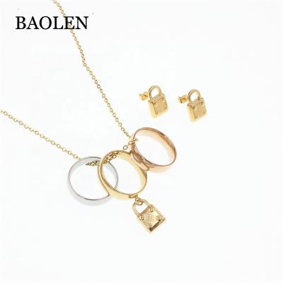 China Wholesale Stainless Steel Jewelry Market Xijiao Stainless Steel Jewelry Set Guangzhou Brand Building Jewelry for sale