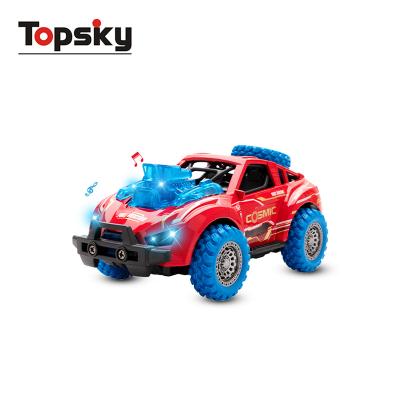 China Diecast Toy Scale Diecast Model Cars Alloys Pull Back Truck Push Friction Powered Toys Drive Wheel Off-Road Vehicle Gift For Kids for sale