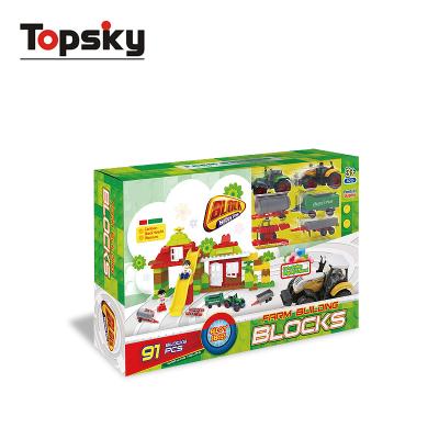 China DIY TOY Happy Farm Building Block Puzzle Design 91pcs Children's Toy Alloy Block for sale