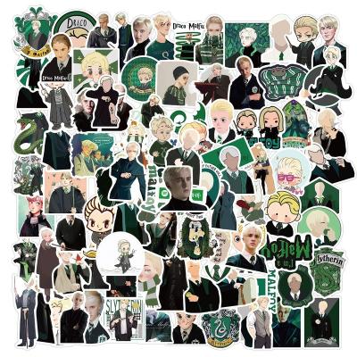 China 100Pcs Cartoon Sticker Funny Draco Malfoy Cartoon Sticker For Girl Bottle Fridge Luggage Laptop Phone Vinyl Wholesale Stickers for sale