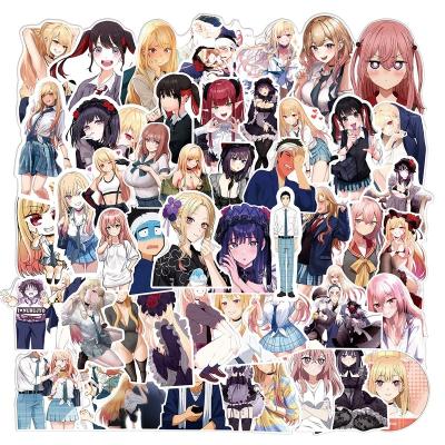 China 50Pcs Cartoon Sticker My Dress Darling Sexy Girl Anime Stickers For Notebook Scrapbooking Label Cartoon Paper Decorative Stickers for sale