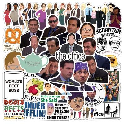 China Funny Sticker 50Pcs Cartoon TV Movies The Office Stickers For Girl Bottle Fridge Luggage Laptop Notebook Decor Diy PVC Stickers Vinyl for sale