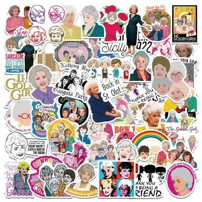 China 50Pcs Cartoon Sticker Golden Girls TV Series Movies Funny Graffiti Sticker For Skateboard Luggage Laptop Vinyl Waterproof Stickers for sale