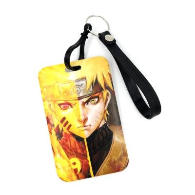 China Japan Style Cool Japanese Anime Cartoon Card Holder For Student Children Promotion Gift Credit Bus PVC Plastic Card Holders for sale