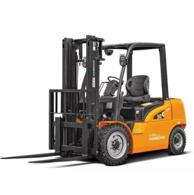 China Hotel montacargas electrico 3ton CPD30-XY2G-SI24 HANGCHA XH series 3.0t electric forklift with high voltage lithium ion battery for sale