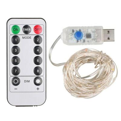 China Wireless Remote Control Type Copper Wire Christmas Birthday Gift Box String Light 10m USB Fairy Decoration Led String Light for sale