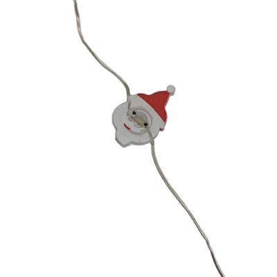 China Mini Santa Claus Christmas Holiday Decoration Copper String Lights Small LED Light Wire for sale