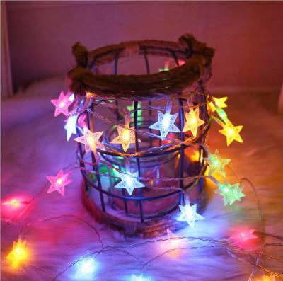 China Factory Direct Holiday Light Star Shaped String Light String Led Shiny Outdoor Waterproof Star Lights Christmas Decoration Lights for sale