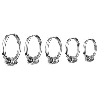 China Women Men Punk Painless Stainless Steel Ear Clip Around Ear Hoop Piercing Earrings Shape Ear Accessories Jewelry Wholesale for sale