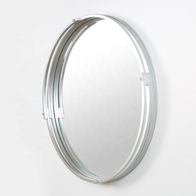 China Luxury Hotel Nordic Minimalist Decorative Modern Bathroom Large Mirror Round Style Wall Mirror Metal for sale