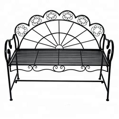 China Park Garden Public Places Amazon Hot Selling Outdoor Metal Garden Bench for sale