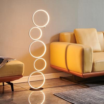 China Traditional LED Floor Lamps Standing Design Smart Lighting Arc Corner Luxury LED Standing Floor Lamp for sale