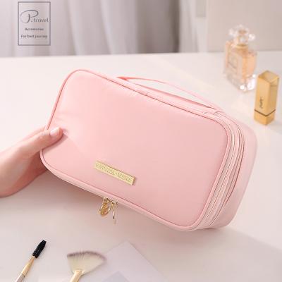 China Durable Custom Polyester Ladies Handbags Women Cosmetic Bags Equalizing Tote Makeup Bag for sale