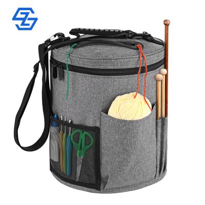 China Knitting and Crochet Organizer Large Craft Supplies Viable Bag with Drawstring Closure Yarn Storage Packaging for sale