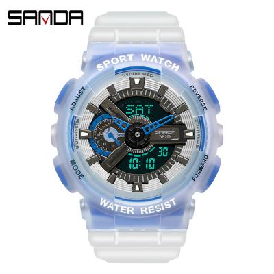 China New Digital Military Men's Watches Automatic Date SANDA 3029 Sport Wristwatch Fashion Quartz Watch Luxury Waterproof Male for sale