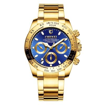 China CHENXI 086A Water Resistant Classic Quartz Golden Wrist Watch For Man New Model For 2022 for sale