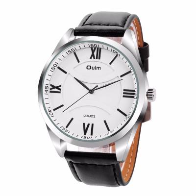 China Oulm HP3697 Fashion Men Automatic Date Quartz Movement Classic Watches Automatic Date Leather Big Dial Watches Reward Watch for sale