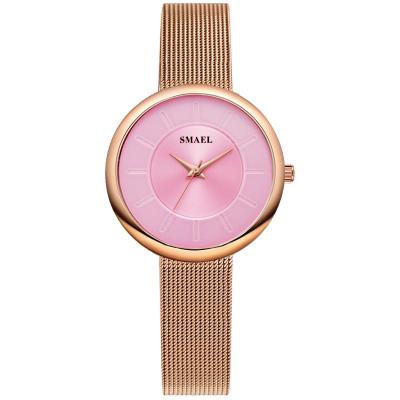 China Wholesale Women's Automatic Quartz Date SMAEL 1908 Digital Watch Stainless Steel Casual Wristwatches Girls Watches for sale