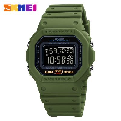 China SKMEI 1628 Automatic Date Military Multifunction Sports Watch Men Digital 2 Times Count Down Retro Male Wristwatches Mens Watches for sale