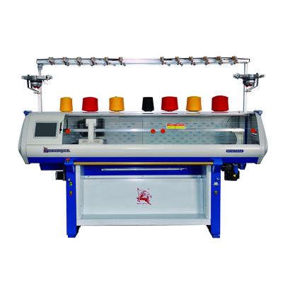 China High Quality Long Duration Flat Jacquard Jersey Knit Single Collar Flat Knitting Fabric Flat Knitting Machine for sale