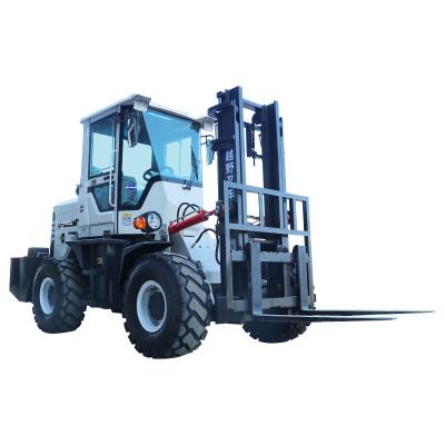 China Cross-country multi functional four wheel drive truck mounted 3.5 ton diesel forklift 4 ton diesel forklift 5 ton diesel forklift for sale