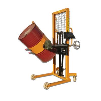 China 400kg Multi Functional Oil Drum Hand Pallet Truck Hydraulic Hydraulic Drum Stacker for sale